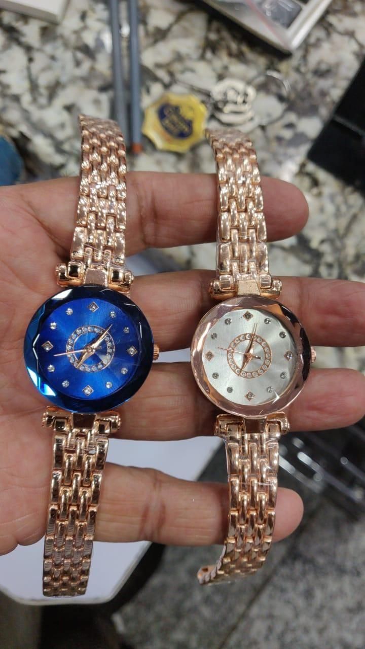 Diamond Shape Multicolor Watch for Women and Girls