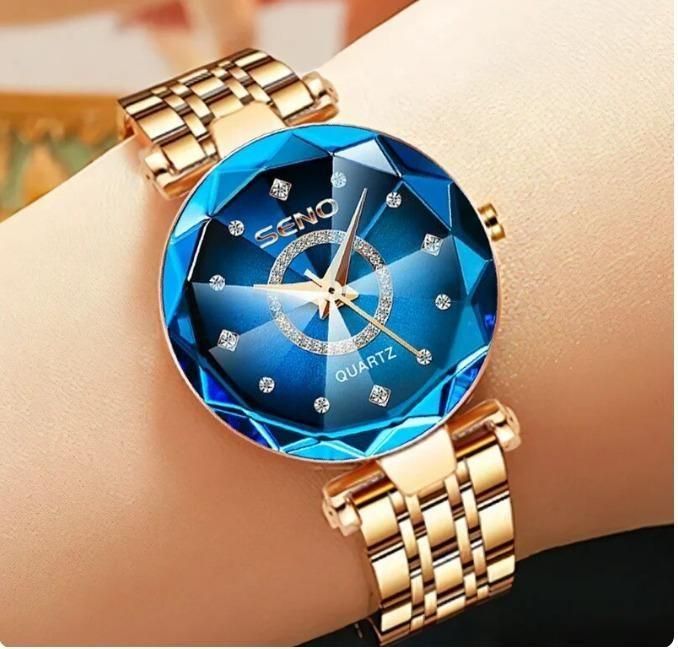 Diamond Shape Multicolor Watch for Women and Girls
