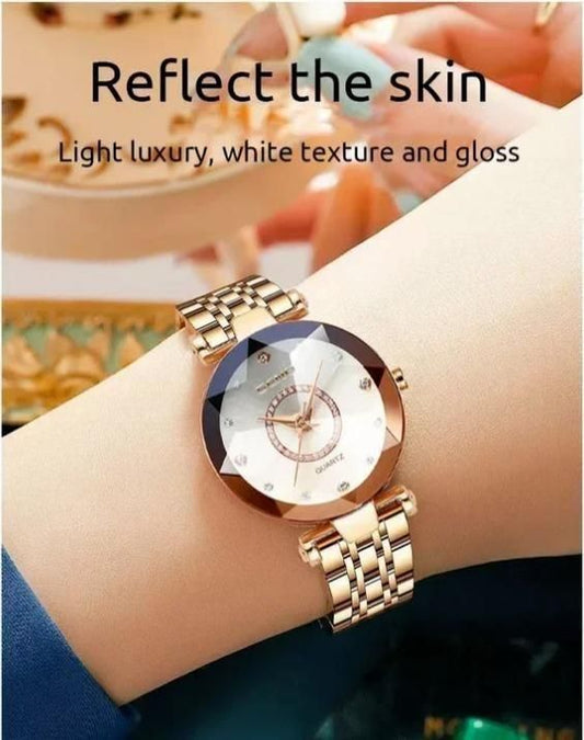 Diamond Shape Multicolor  Watch for Women and Girls