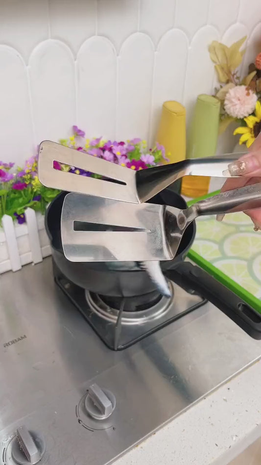 Serving Double Clip Kitchen Tong